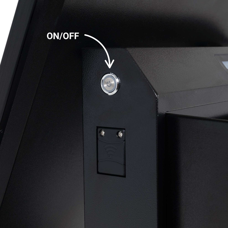 43'' Portable Outdoor Advertising Display - Full HD LCD - Wheeled and Battery Operated