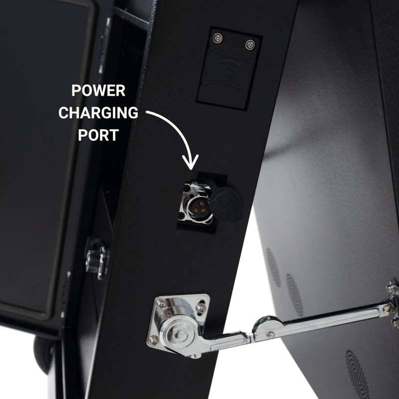 43'' Portable Outdoor Advertising Display - Full HD LCD - Wheeled and Battery Operated