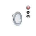 Kit Downlight LED exterior 5W - IP65 -  3000K + Aro intercambiable - TRIAC regulable - Corte Ø68mm