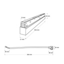 Power supply for magnetic rail 20mm 48V -200W