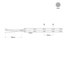 24V DC COB LED Strip - RGB/RGBWW - 19W/m - 12mm - IP20 - 5 meters roll - Cut every 33mm