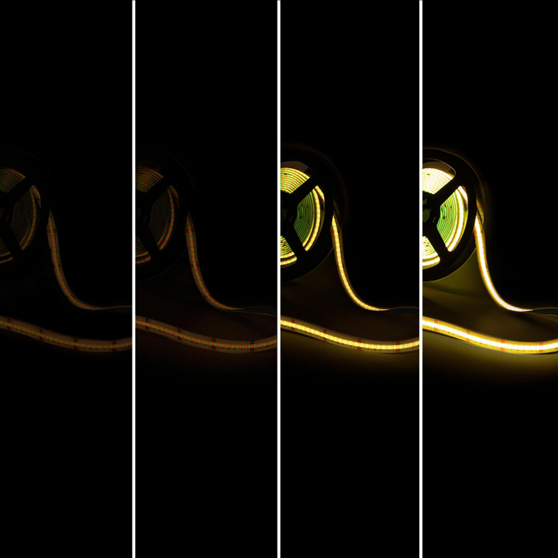 24V DC COB LED Strip - RGB/RGBWW - 19W/m - 12mm - IP20 - 5 meters roll - Cut every 33mm