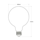 Decorative LED bulb "Milky" - E27 G95 - 6W - 3000K