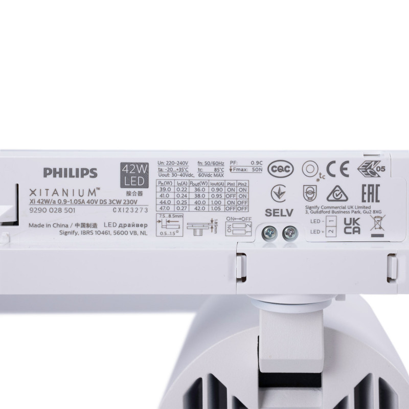 LED 3-phase track spotlight - 40W - Greengrocers - Philips Xitanium Driver