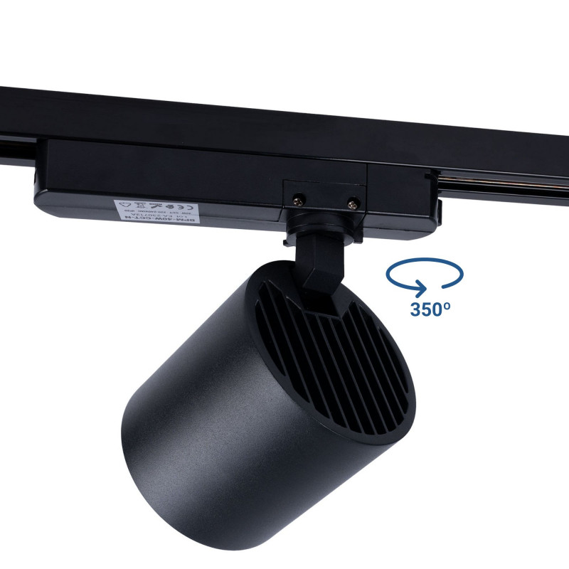 LED 1-phase track spotlight - 40W - Butcheries