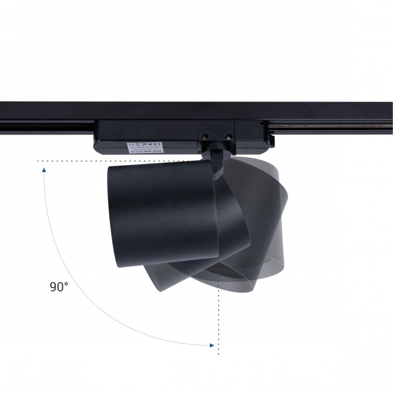 LED 1-phase track spotlight - 40W - Butcheries