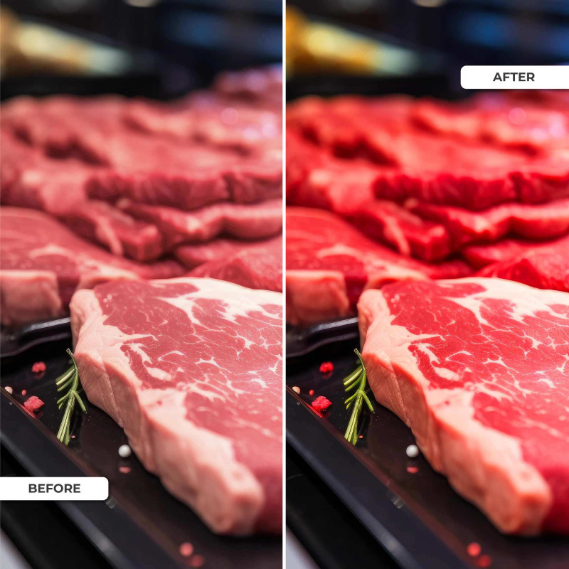 LED 1-phase track spotlight - 40W - Butcheries