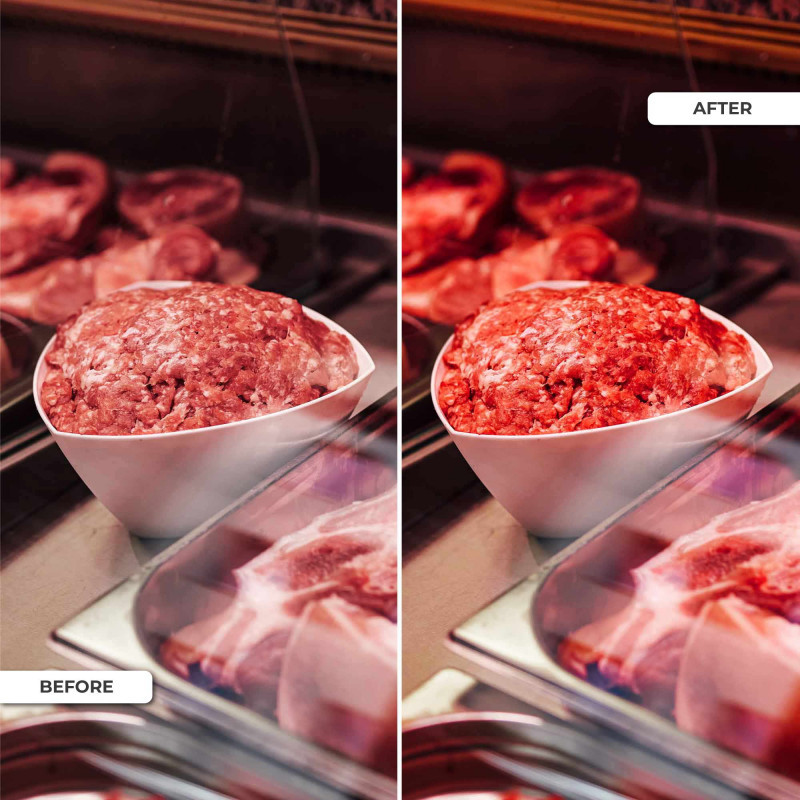 LED 1-phase track spotlight - 40W - Butcheries