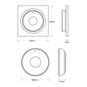 Mini RF Controller - Single Color + CCT - Magnetic Base - Mi Light - Black