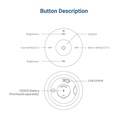 Mini RF Controller - Single Color + CCT - Magnetic Base - Mi Light - Black