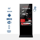 Indoor advertising totem - Full HD 55" LCD - Touch / Non touch screen - Android