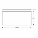 Recessed Backlight LED panel - 120x60cm - 5600lm - Philips driver - 50W - UGR22 - IP40