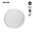 LED waterproof ceiling light with sensor - CCT - Adjustable power 12W-16W - Ø30cm - IP65