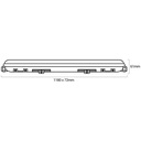 Linkable Tri-proof CCT LED batten light with motion sensor - 120cm - 40W - IP65