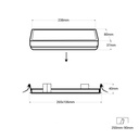 LED emergency light - 3W - 250lm - Autonomy 3h