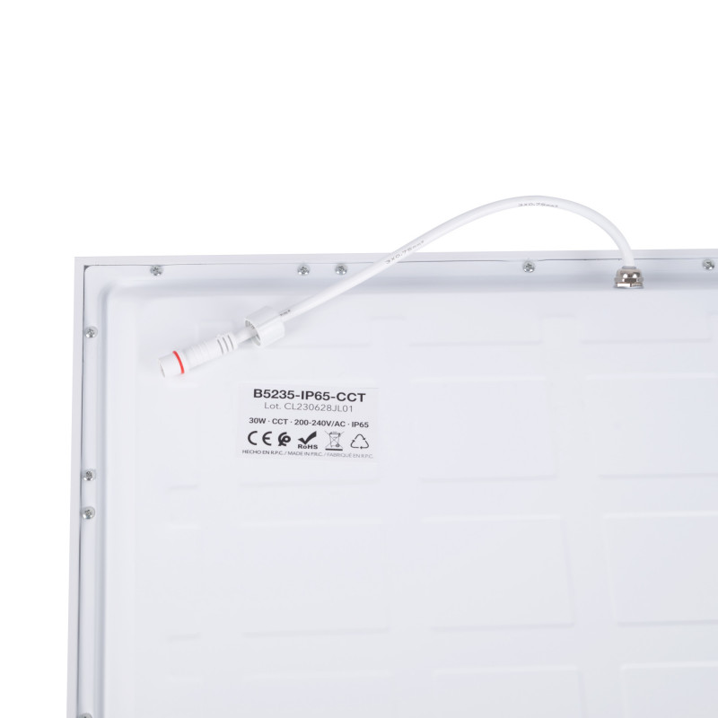 Recessed CCT Backlight LED Panel - 60x60cm - 30W - 125lm/W - IP65