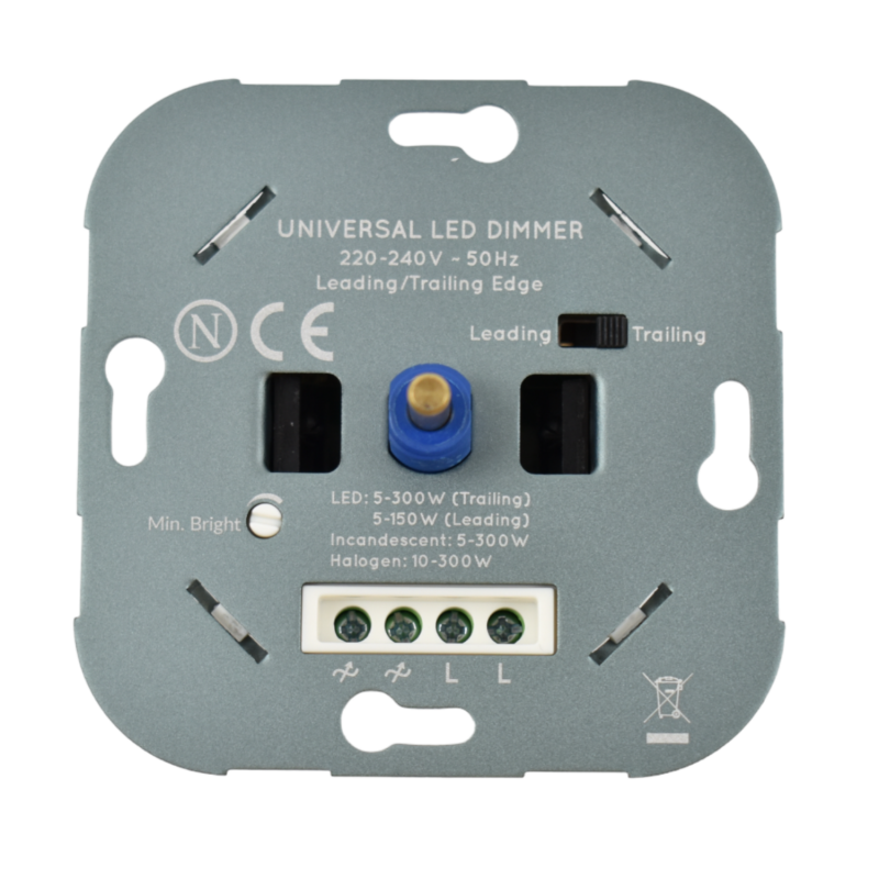 300W Triac Dimmer - Leading/trailing edge dimming - On/off function