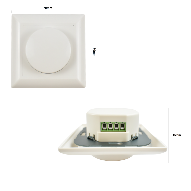 300W Triac Dimmer - Leading/trailing edge dimming - On/off function