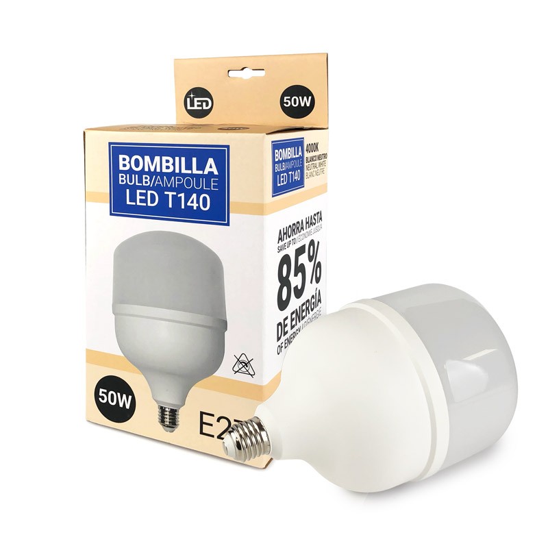 High Power LED Bulb E27 T140 - 50W