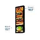 Display publicitario para pared Doble pantalla LCD Full HD de 18,5" + 10.1" Android