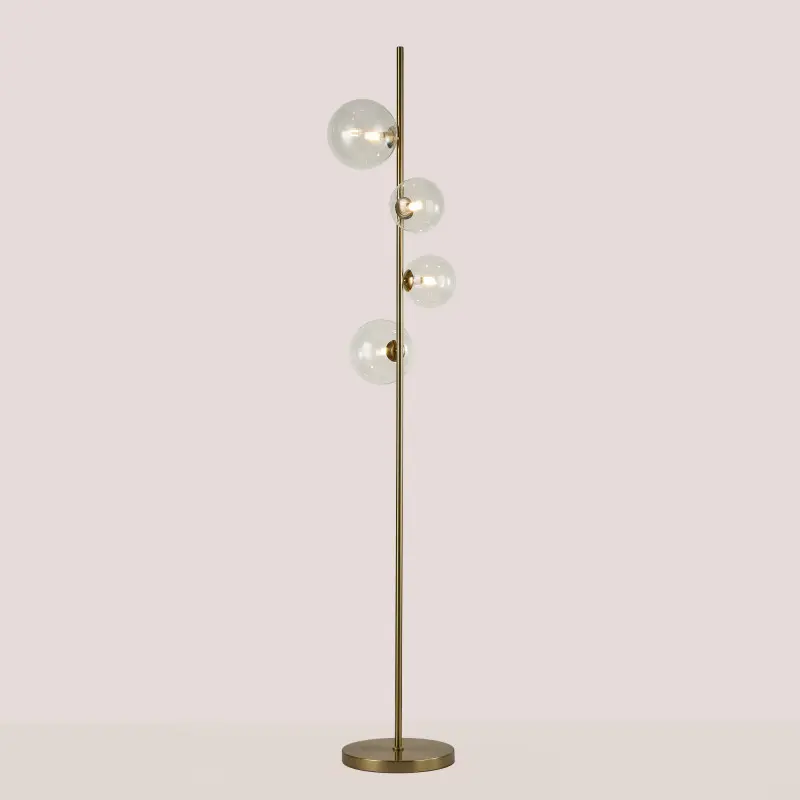 Floor lamp with glass spheres "STAND" - 4 x G9