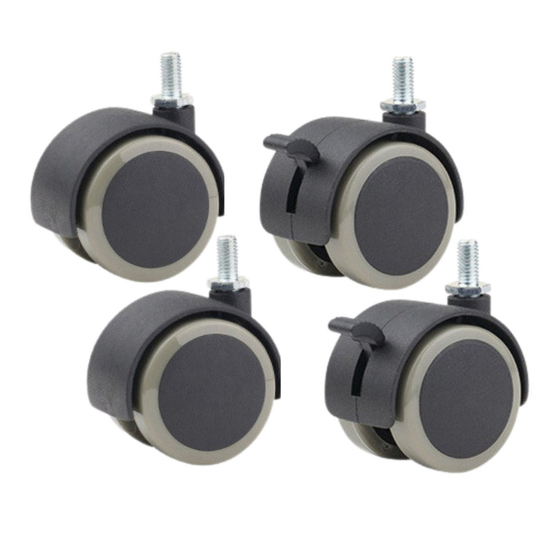 Kit de 4 Ruedas 50mm para Display Publicitario - Ref. DLS32 /DLS43 / DLS55