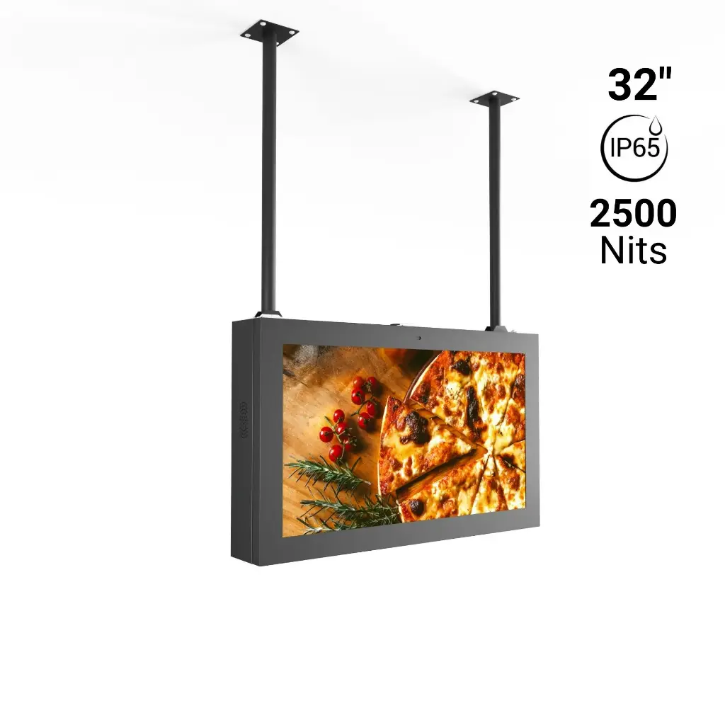 Pantalla LCD 32" Full HD - Outdoor - Soporte de techo -Android - IP65