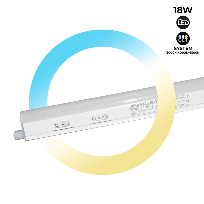 Regleta LED con batería para muebles - 60cm - 450mAh - 3CCT - USBC (copia)