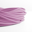 Cable eléctrico redondo revestido de algodón Rosa