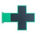 Programmierbares grünes LED-Apothekenkreuz P10 - Außeneinsatz - 96x96 cm