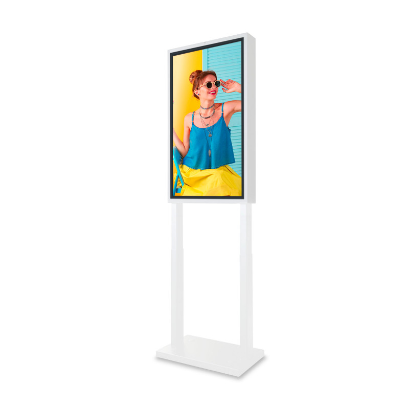 Totem vidéo publicitaire LCD de vitrine FULL HD 43" - Android - Indoor