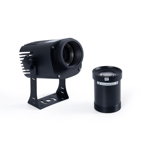 [KBLP20E-R-45] Proyector de logos LED GOBO 20W - Óptica 45° - Exterior - Rotativo