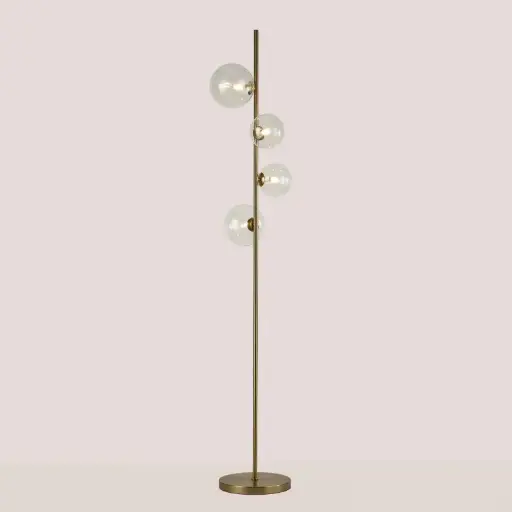 Lámpara de pie con esferas de cristal "STAND"- 4 x G9