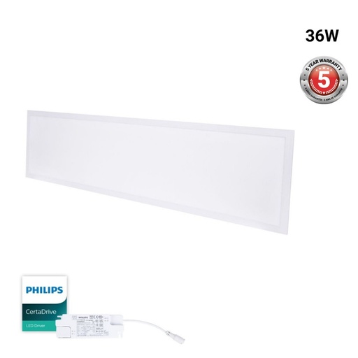 Panel LED empotrable Backlight 120x30cm 40W -120lm/W - UGR22 - IP40 - LINEA ECO
